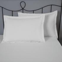 Fronha para Travesseiro 2 Peças Percal 140 Fios 70x50cm Aba Americana