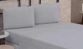 Fronha para Travesseiro Avulso Linha GOLD Percal 200 Fios 100% Algodão 01 Peça Macio e Suave CINZA