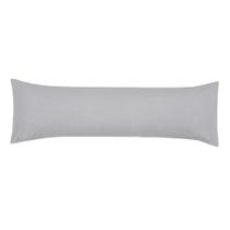 Fronha para Travesseiro Body Pillow Altenburg Toque Acetinado 40cm x 1,30m Play Cinza