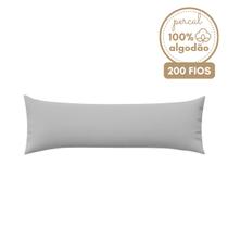 Fronha para Travesseiro de Corpo 100% Algodão Percal 200 Fios Toque Macio Cor Suave Xuxão