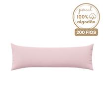 Fronha para Travesseiro de Corpo 100% Algodão Percal 200 Fios Toque Macio Cor Suave Xuxão