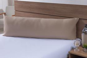 Fronha Para Travesseiro de Corpo 1,50mx50cm 100% Algodão 180 Fios Cáqui