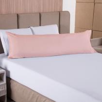 Fronha para Travesseiro de Corpo Fofuxão Micropercal 300 Fios 146x46cm com Zíper Variação: Rosê Fronha para Travesseiro de Corpo Fofuxão Micropercal 300 Fios 146x46cm com Zíper Variação: Rosê