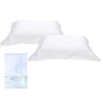 Fronha Percal 300 Fios Penteado 100 Algodão 50x70 Buettner Cor Branca