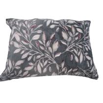 Fronha Plush Inove Cinza Folhas 50x70 Hedrons