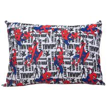 Fronha Portallar Malha Disney Estampada Marvel Spider White 48cmx68cm Branco