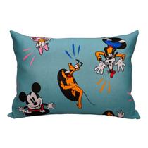 Fronha Portallar Malha Estampada Disney Mickey Feliz 48cmx68cm Verde