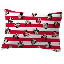 Fronha Portallar Malha Mista Minnie Poá Vermelho Fronha Portallar Malha Mista Minnie Poá Vermelho