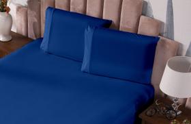 Fronha Prática Malha Gel Lisa com Vira 2 Peças Azul Royal Fronha Prática Malha Gel Lisa com Vira 2 Peças Azul Royal