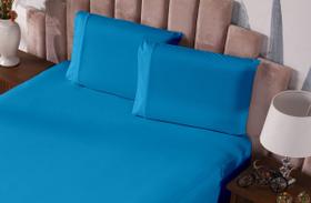 Fronha Prática Malha Gel Lisa com Vira 2 Peças Azul Turquesa Fronha Prática Malha Gel Lisa com Vira 2 Peças Azul Turquesa