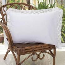 Fronha Renda Avulsa 150 Fios 50cm x70cm 100% Algodão La vive - Palha Fronha Renda Avulsa 150 Fios 50cm x70cm 100% Algodão La vive - Palha