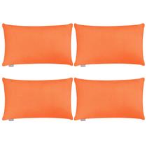 Fronha Thmyo, pacote com 4, algodão, 30x50cm, laranja