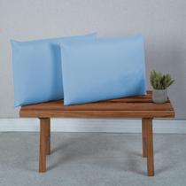 Fronha Travesseiro 2 Peças Premium 400 Fios ul Piscina