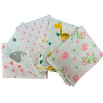 Fronha travesseiro bebe Menina Estampada 100% Algodão kit 4 uni Berço Quarto Enxoval Maternidade Recém Nascido Conjunto
