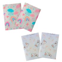 Fronha travesseiro bebe Menina Estampada 100% Algodão kit 4 uni Berço Quarto Enxoval Maternidade Recém Nascido Conjunto Fronha travesseiro bebe Menina Estampada 100% Algodão kit 4 uni Berço Quarto Enxoval Maternidade Recém Nascido Conjunto