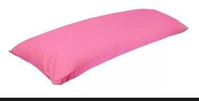 Fronha Travesseiro De Corpo Gigante 100% Algodão 1,48 x 0,48 Rosa
