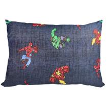 Fronha Vingadores Avulsa Meninos Avenger Cubo Mescla Malha 100% Algodão 48cm x 68cm Portallar