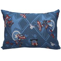 Fronha Vingadores Avulsa Meninos Avenger Cubo Mescla Malha 100% Algodão 48cm x 68cm Portallar