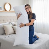 Fronha Xuxão Travesseiro de Corpo 400 Fios Capa Almofada c/ Zíper Liso
