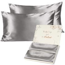 Fronha Yanibest Satin para cabelo e pele 50x66cm Conjunto de 2
