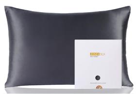 Fronha ZIMASILK 100% Pure Mulberry Silk King cinza escuro