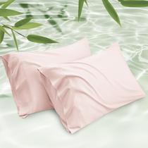 Fronhas Bedsure Cooling Queen Size, conjunto de 2, rosa