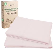 Fronhas California Design Den 100% algodão orgânico rosa