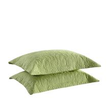 Fronhas de microfibra bordada Marcielo, 2 peças, verde
