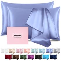 Fronhas de seda Casbrove Mulberry Silk Soft Respirable, pacote com 2