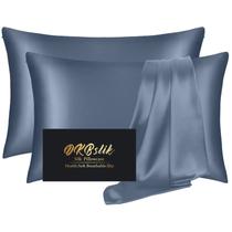 Fronhas de seda DKBSlik Mulberry Silk, conjunto padrão de 2 Fronhas de seda DKBSlik Mulberry Silk, conjunto padrão de 2