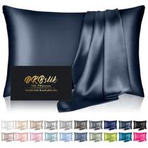 Fronhas de seda DKBSlik Mulberry Silk King Size Mood Indigo