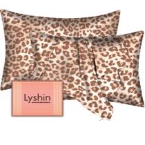 Fronhas de seda LYSHIN Mulberry, pacote com 2 fronhas queen size, 50x75cm Fronhas de seda LYSHIN Mulberry, pacote com 2 fronhas queen size, 50x75cm