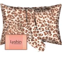 Fronhas de seda LYSHIN Mulberry Queen Size Leopard Beige Fronhas de seda LYSHIN Mulberry Queen Size Leopard Beige