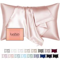 Fronhas de seda LYSHIN Mulberry Queen Size rosa coral Fronhas de seda LYSHIN Mulberry Queen Size rosa coral