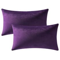 Fronhas DEZENE Purple Velvet 30x50cm, pacote com 2
