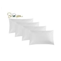 Fronhas ELINEN 100% algodão Supima 600TC, conjunto king size de 4 brancas Fronhas ELINEN 100% algodão Supima 600TC, conjunto king size de 4 brancas