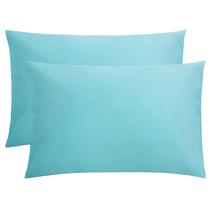 Fronhas FLXXIE Microfiber Queen Size, conjunto de 2, Aqua