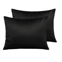 Fronhas NTBAY Satin para cabelo e pele 20x26 polegadas pretas Fronhas NTBAY Satin para cabelo e pele 20x26 polegadas pretas