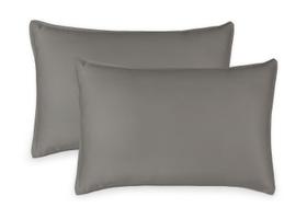 Fronhas Pure Bamboo 100% Organic Viscose Queen (2) Grafite Fronhas Pure Bamboo 100% Organic Viscose Queen (2) Grafite