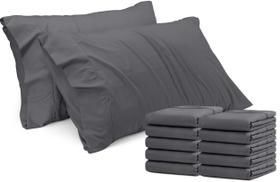 Fronhas Utopia Bedding King Size 20x40cm pacote com 12, cinza Fronhas Utopia Bedding King Size 20x40cm pacote com 12, cinza