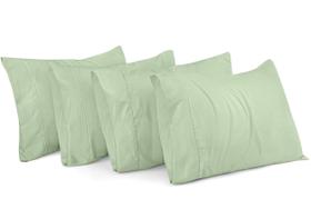 Fronhas Utopia Bedding King Size 20x40cm pacote com 4 Sage Fronhas Utopia Bedding King Size 20x40cm pacote com 4 Sage
