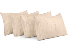 Fronhas Utopia Bedding Queen Pack 4 de microfibra macia Fronhas Utopia Bedding Queen Pack 4 de microfibra macia