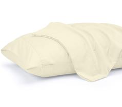 Fronhas Utopia Bedding Queen, pacote com 2 unidades, microfibra macia, marfim Fronhas Utopia Bedding Queen, pacote com 2 unidades, microfibra macia, marfim