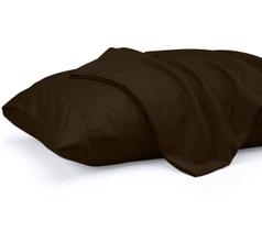 Fronhas Utopia Bedding Queen, pacote com 2 unidades, microfibra marrom Fronhas Utopia Bedding Queen, pacote com 2 unidades, microfibra marrom