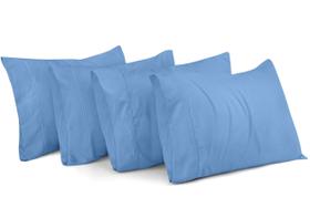 Fronhas Utopia Bedding Queen, pacote com 4, microfibra 50x75cm, azul Fronhas Utopia Bedding Queen, pacote com 4, microfibra 50x75cm, azul