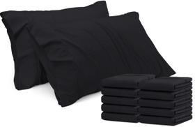 Fronhas Utopia Bedding Standard 20x26 cm - pacote com 12 unidades pretas Fronhas Utopia Bedding Standard 20x26 cm - pacote com 12 unidades pretas