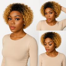 Front Lace Cacheada Peruca 100% De Cabelo Natural Humano