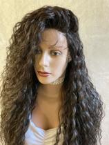 Front lace lacewig afro cacheada biovegetal 80cm babyhair longa