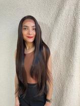 Front lace Lacewig full hd premium Morena Iluminada lisa 80cm longa