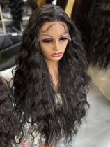 Front lace loira peruca castanho ondulada lisa 75cm premium repartição livre Front lace loira peruca castanho ondulada lisa 75cm premium repartição livre